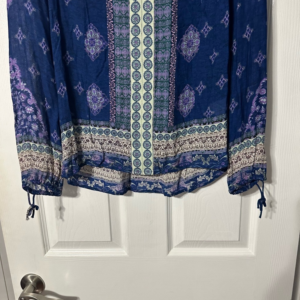 Lucky Brand Medallion Print Casual Shirt - Picture 3 of 15